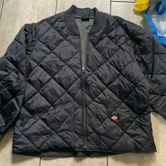 Dickies Diamond Quilted Jacket NWOT Work Coat Outdoors Zip Men’s 2 extra large - Picture 4 of 14